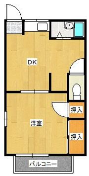 ハイツホープフルの間取り画像