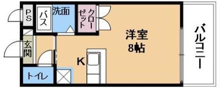 マンション白﨑の間取り画像