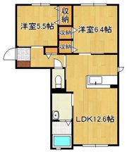 三洋タウン木屋瀬Bの間取り画像