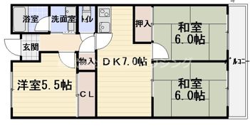 コートロイヤルの間取り画像