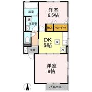 リビングタウン高岡A棟の間取り画像