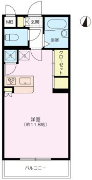 グラースビ若林の間取り画像