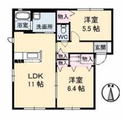 エアトベール A棟の間取り画像