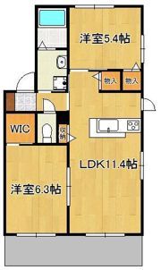 MAST緑ヶ丘 E棟の間取り画像