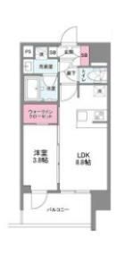 シーズンフラッツ中崎の間取り画像