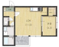 ハイブリッジ輝の間取り画像