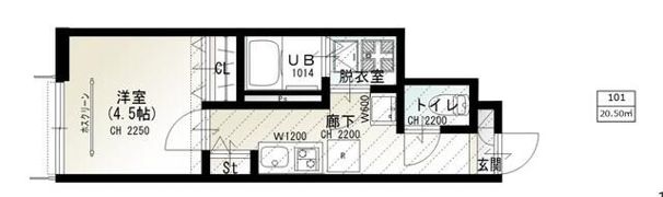 ソルナクレイシア荻窪IVの間取り画像