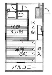 レジデンストモエの間取り画像