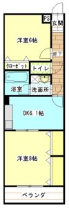 レージュ道徳の間取り画像