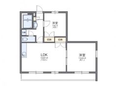 レオパレス鹿子木AREAⅡの間取り画像