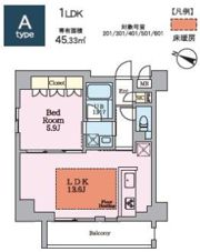 ヴィスタコート幡ヶ谷の間取り画像