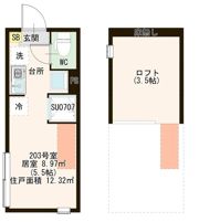 ハーモニーテラス町屋Ⅵの間取り画像