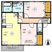 リビングタウン舟橋壱番館 Dの間取り画像