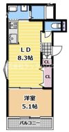 クリエオーレ岡山の間取り画像