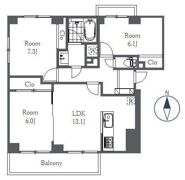 武蔵境パークハウスの間取り画像