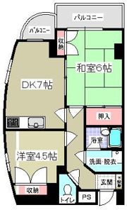 プラザタケウチの間取り画像