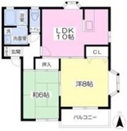 ハッピー岡田Aの間取り画像