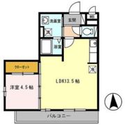 D-ROOM三百人町 Aの間取り画像