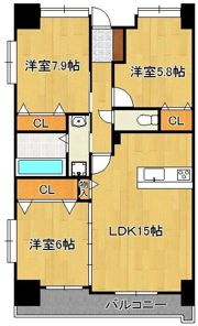 フォーストリングス 竪町の間取り画像