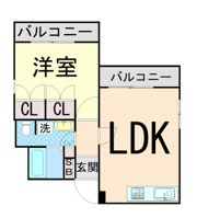 NOBSUN阪急六甲の間取り画像