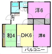 レーベンイケダ土居田1の間取り画像