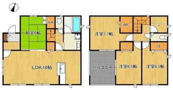 クレイドルガーデン中間市長津第6 2号棟の間取り画像