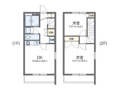 レオパレスラルクアンシエルの間取り画像