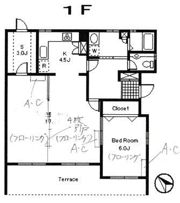 松庵貸家の間取り画像