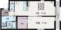 IXO・北大宮の間取り画像