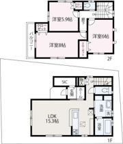 柳下本町貸家の間取り画像