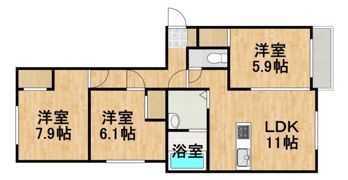 POEM千歳Ⅰの間取り画像
