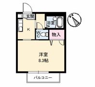 CASA安宅Aの間取り画像