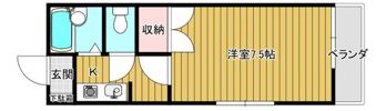 ロッソ祇園Aの間取り画像