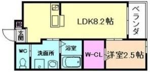リアコート高井田中央EASTの間取り画像