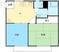 リバーハイツの間取り画像