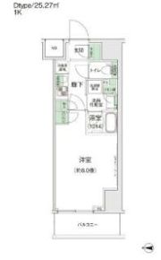 スタイリオ蒲田Ⅱの間取り画像