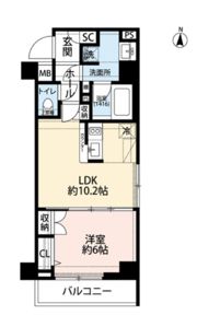 プレール・ドゥーク錦糸町Ⅴの間取り画像