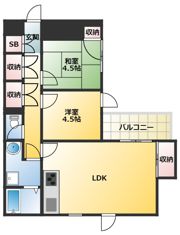洋光台プレステージュミネギシの間取り画像
