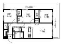 フロラシオン銀河の間取り画像