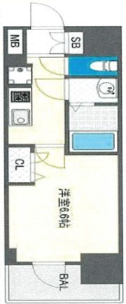 プレサンス四天王寺前夕陽ヶ丘アクティの間取り画像