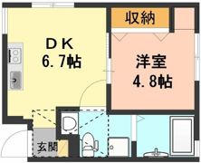 apartment藤の間取り画像