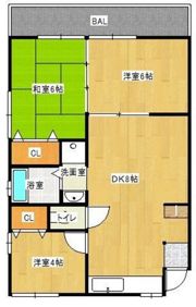 シャインハイツの間取り画像
