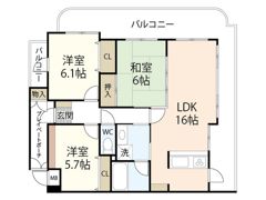 アーバンライフ黒川の間取り画像
