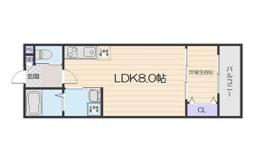 ALEGRIA古川橋Ⅱの間取り画像