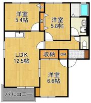 ディアス本城Aの間取り画像