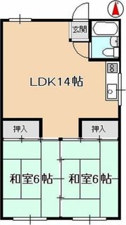 コーポ大地の間取り画像