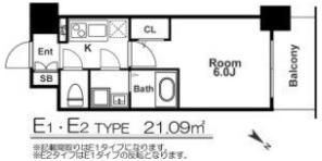 エスリード福島グレイスの間取り画像