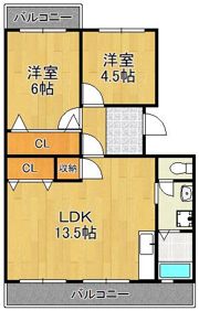 メモリー東貫の間取り画像