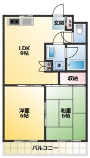 クレイドル新和の間取り画像