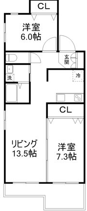 グランピリエの間取り画像
